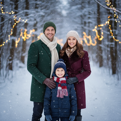 Wintery Woodland Scape